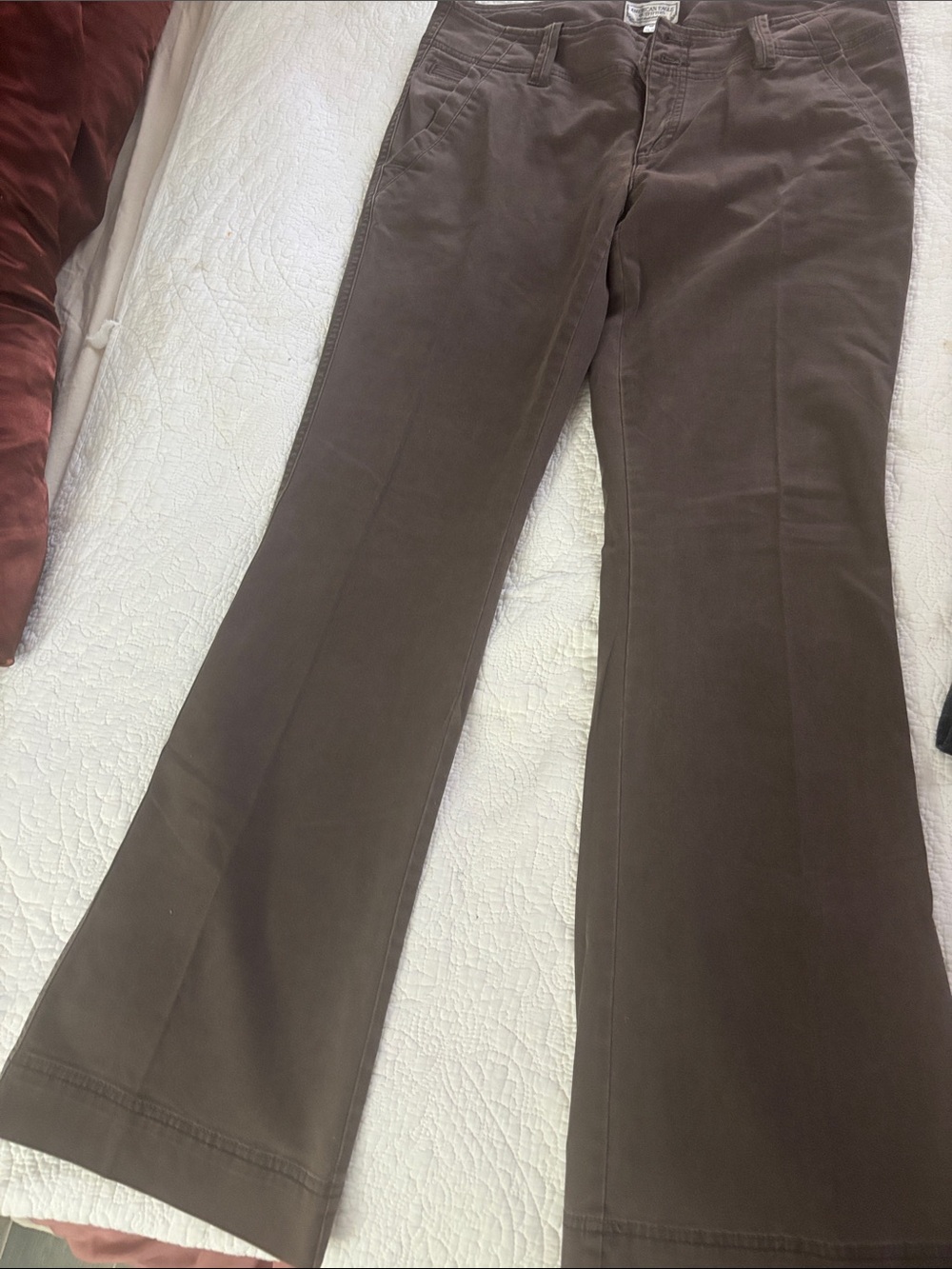 American Eagle Outfitters Brown Flare Jeans